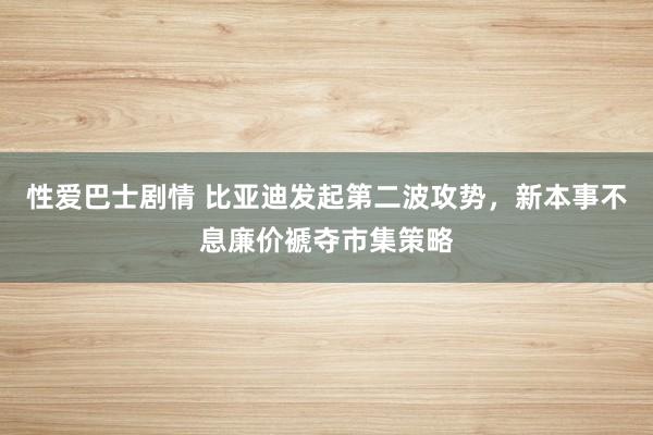 性爱巴士剧情 比亚迪发起第二波攻势，新本事不息廉价褫夺市集策略