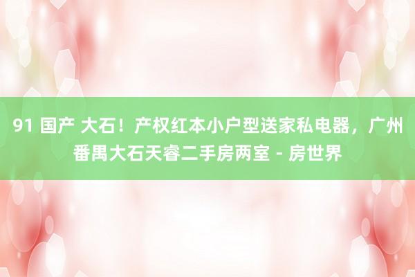 91 国产 大石！产权红本小户型送家私电器，广州番禺大石天睿二手房两室 - 房世界